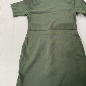 L’Agence womens dark green Kate knit mini dress Size Large